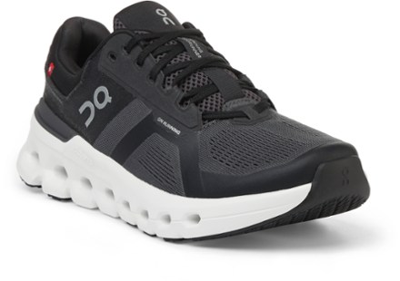On Cloudrunner 2 Road-Running Shoes - Women's 3/4 view (Eclipse/Black)