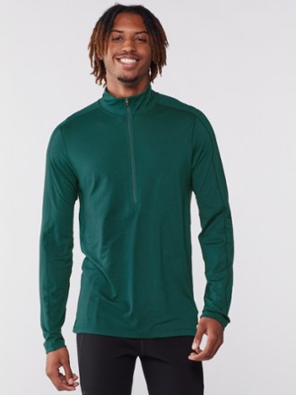 REI Co-op Merino 185 Long-Sleeve Half-Zip Base Layer Top - Men's 1