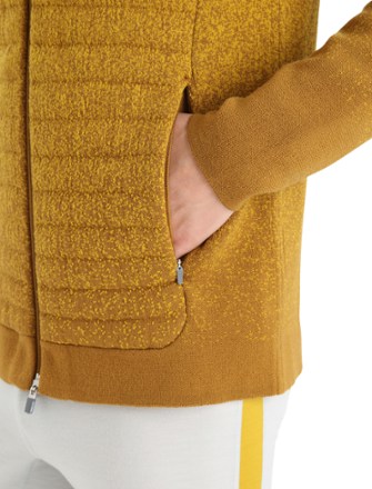 Icebreaker ZoneKnit Insulated Long-Sleeve Zip Fleece Hoodie Into The Deep - Men's 9