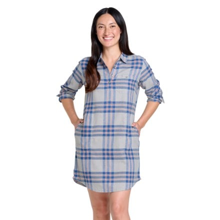 Toad&Co Re-Form Popover Long-Sleeve Dress 0