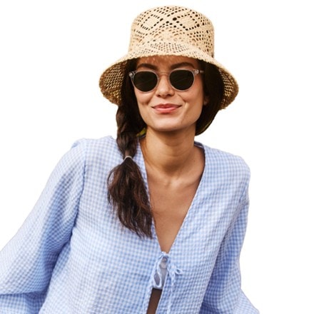 Hemlock Hat Co. Sofia Straw Bucket Hat 1