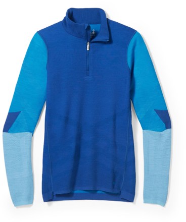 Smartwool Intraknit Thermal Merino Colorblock Quarter-Zip Base Layer Top - Women's 0