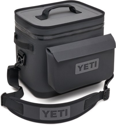 YETI Hopper Flip 12 Soft Cooler Shown with Sidekick (not included) (Charcoal)