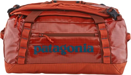 A durable Patagonia duffel bag, perfect for outdoorsmen who need reliable gear storage for hiking and camping.