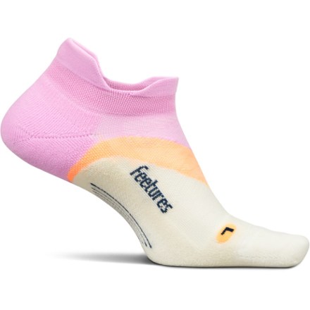 Feetures Elite Light Cushion No Show Tab Socks Pink S