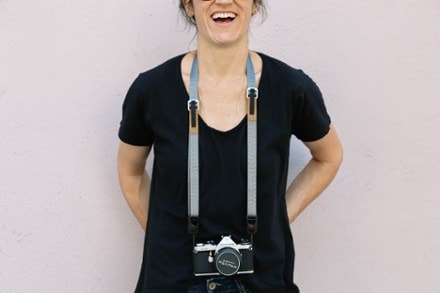 Peak Design Camera Leash In use (Ash)