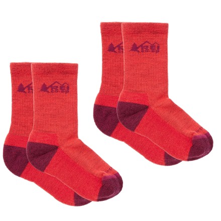 REI Co-op Trailsmith Merino Wool Crew Socks - Kids' - 2 Pairs 0