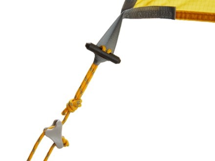 REI Co-op Flash Air Tarp Guyline toggle detail (GOLDEN CREST)