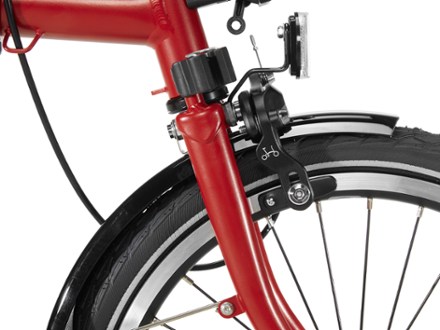Brompton C Line Explore Folding Bike - High Front suspension (House Red)
