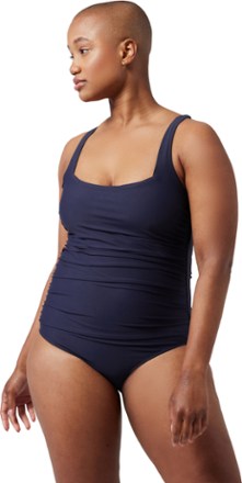 Square-Neck One-Piece Swimsuit - Women's