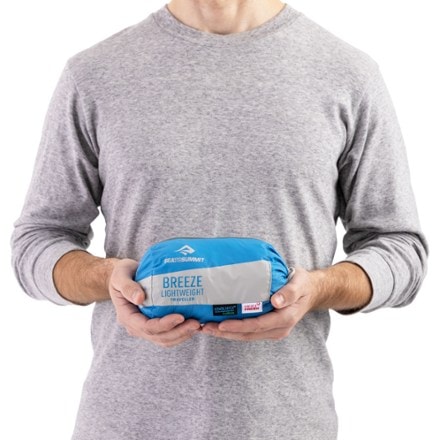 Sea to Summit Breeze Lightweight Traveller Sleeping Bag Liner With Pillow Sleeve 5