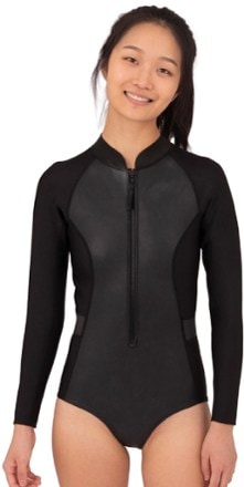 Mystique Neoprene Long-Sleeve One-Piece Swimsuit - Women's