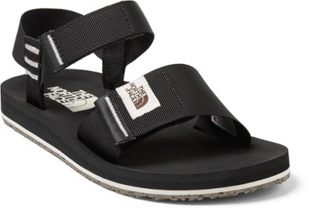 The North Face Skeena Sandals - Women's 3/4 front view (Tnf Black/Vintage White)