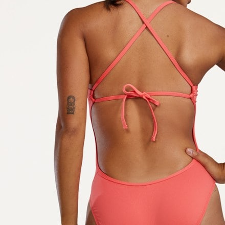 TYR Durafast Elite Crosscut Tieback Solid One-Piece Swimsuit - Women's 4