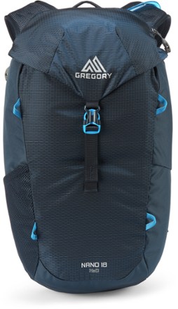 Gregory Nano 18 H2O Hydration Pack - Plus Size Back view (Scuba Blue)