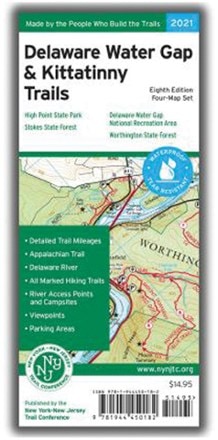 New York New Jersey Trail Delaware Water Gap and Kittatinny Trails Map 0