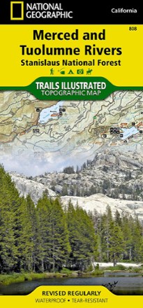 National Geographic Merced & Tuolumne Rivers Topographic Map 0
