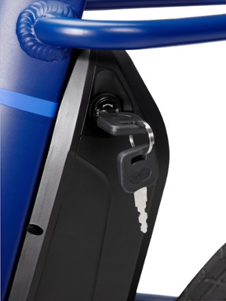 Co-op Cycles Generation e1.1 Electric Bike Locking battery compartment