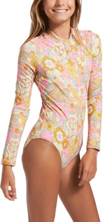 Billabong Sunbeams Forever Long-Sleeve One-Piece Swimsuit - Girls' 3