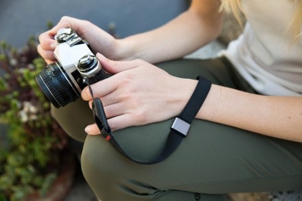 Peak Design Cuff Wrist Strap In use (Black)