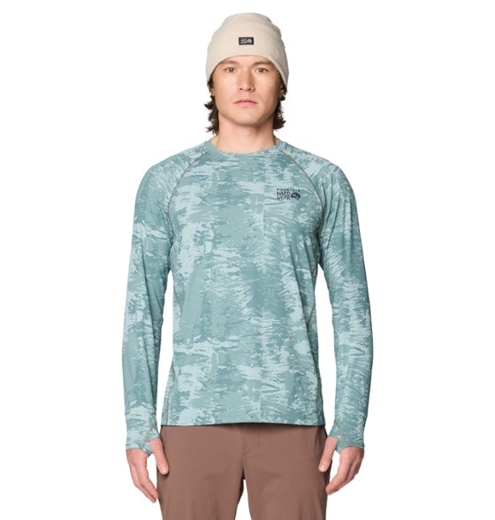 On Body Image of color Blue Sage Inked Dyed Print