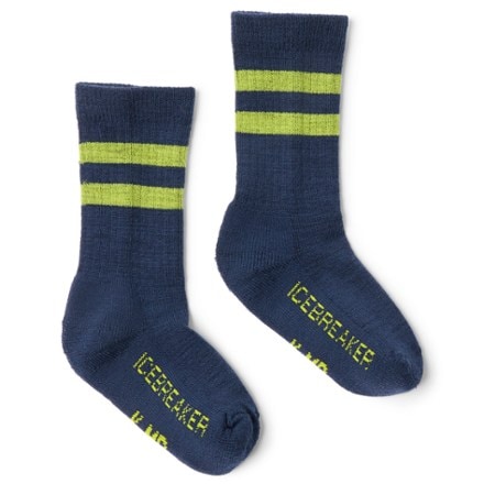 Icebreaker Hike Light Crew Macro Stripe Socks - Kids' 1