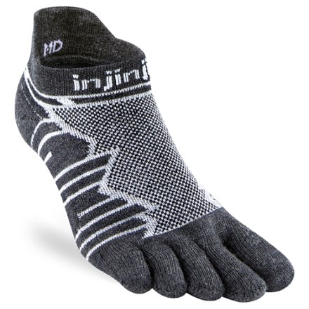 Injinji Ultra Run No-Show Wool Socks 0