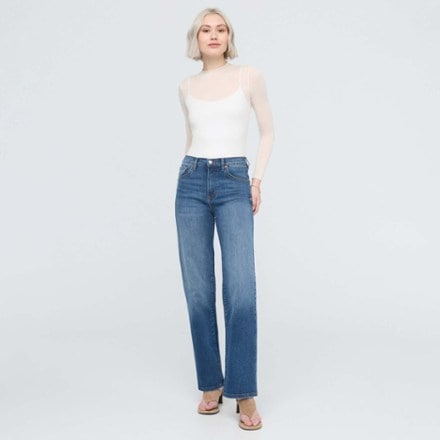 DUER Performance Denim+ High-Rise Straight Jeans - Women's 2