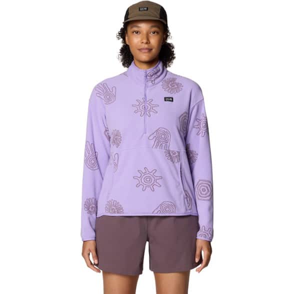 On Body Image of color Harbor Violet Screens Print