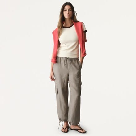 Marine Layer Linen Cargo Pants - Women's 1