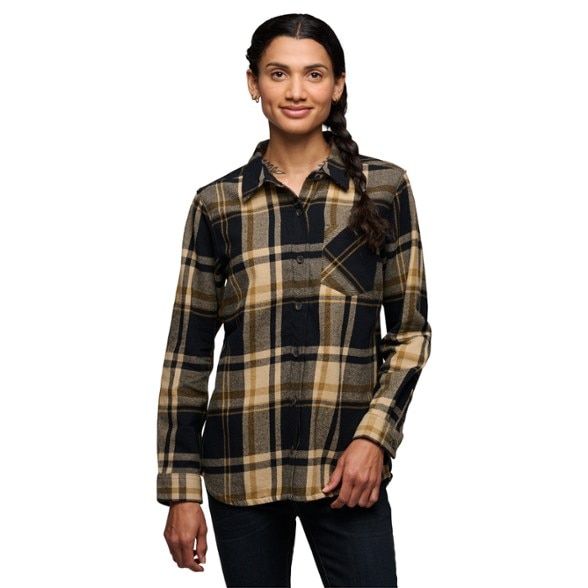 On Body Image of color Khaki/Black Plaid