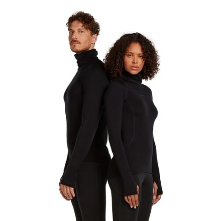 Icebreaker 300 MerinoFine Polar Long-Sleeve Roll-Neck Thermal Base Layer Top - Men's 1