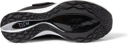 TIEM Slipstream Indoor Cycling Shoes - Women's Sole view (Black/Black)
