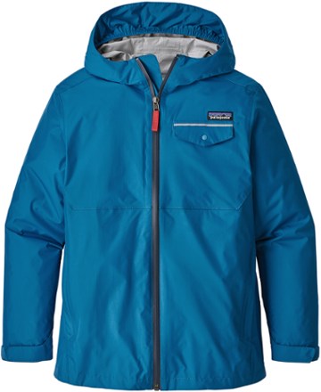 patagonia blue rain jacket