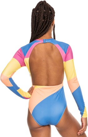 Roxy Pop Surf Long-Sleeve One-Piece Swimsuit - Women's 2