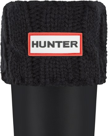 レインシューズ HUNTER [UNISEX] Original 6 Stitch Cable Tall Boot Socks Grei Hunter Original 6 Stitch Cable Knitted Cuff Tall Boot Socks