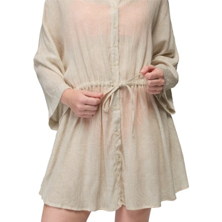 prana long sleeve dress PrAna Women's Long Sleeve A-Line Dress, Blue, Size Small