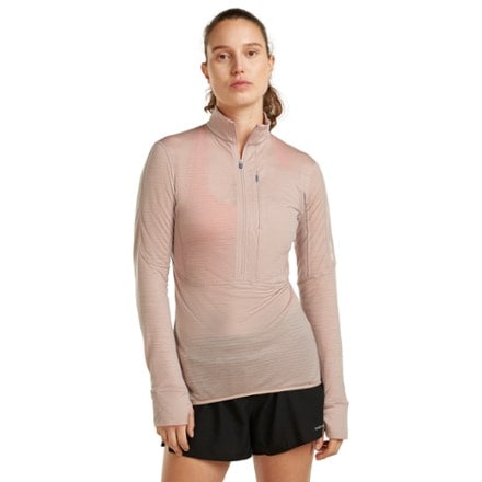 Icebreaker Merino Blend 200 Realfleece Descender Long-Sleeve Half-Zip - Women's 1