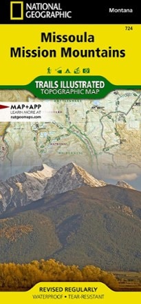 National Geographic Missoula / Mission Mountains Topographic Map 0