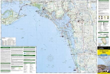 National Geographic Fort Myers Beach and Naples Coastal Recreation Map 1