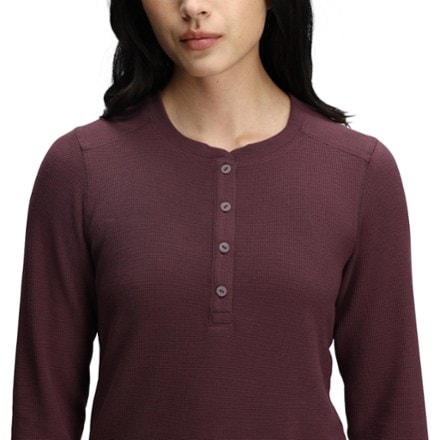 Topo Designs Global Waffle Henley Shirt - Women's 5