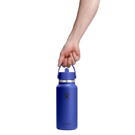 Hydro Flask Wide-Mouth Vacuum Water Bottle with Flex Straw Cap - 32 fl. oz. 2