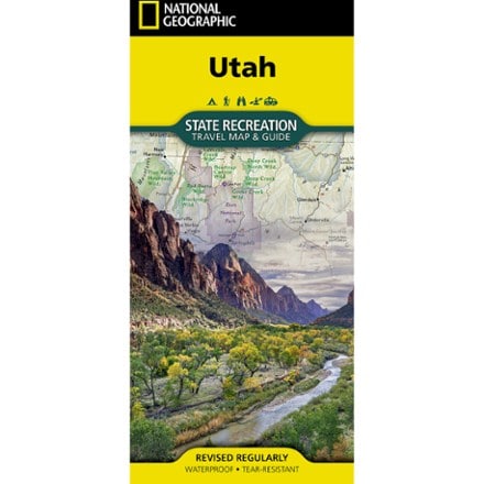 National Geographic Utah State Recreation Travel Map and Guide 0