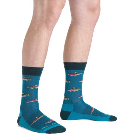 Darn Tough Spey Fly Crew Lightweight Lifestyle Socks - Men's 1