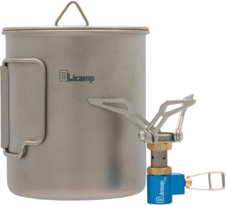 OliCamp Ion Stove with Titanium Space Saver Mug Combo 1