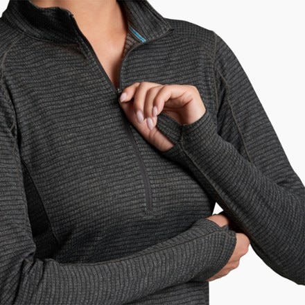 KUHL Reactiv Lite Grid Quarter-Zip Base Layer Top - Women's 5
