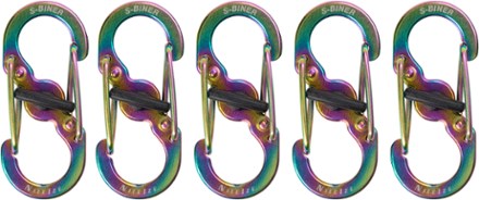 Nite Ize S-Biner Stainless-Steel MicroLock Dual Carabiners - Package of 5 0