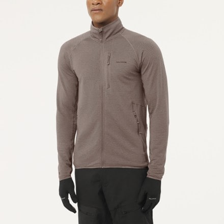 Salomon Essential Lightwarm Full-Zip Fleece Jacket - Men's 1