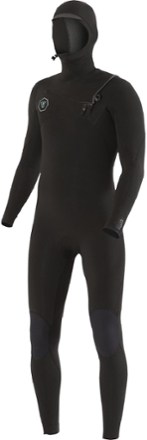 VISSLA 7 Seas 4/3 mm Chest-Zip Full Hooded Wetsuit - Men's 0