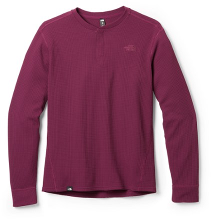 Essentials Men's Long-Sleeve Henley Shirt (charcoal  heather/burgundy), Men's Fashion, Tops & Sets, Tshirts & Polo Shirts on  Carousell